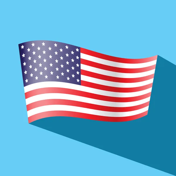 美国国旗矢量图标 — 图库矢量图片