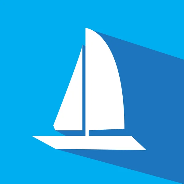 Ikona wektor łódź — Wektor stockowy