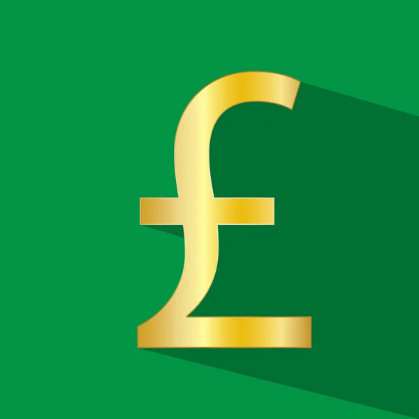 Geld pond vector pictogram — Stockvector