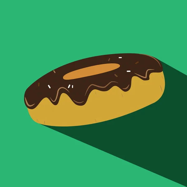 Donut icono vector — Vector de stock