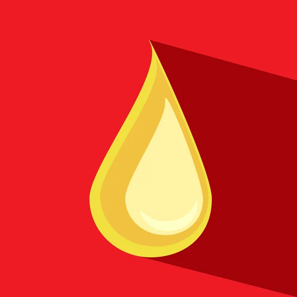 Icono de vector de gota de aceite — Vector de stock