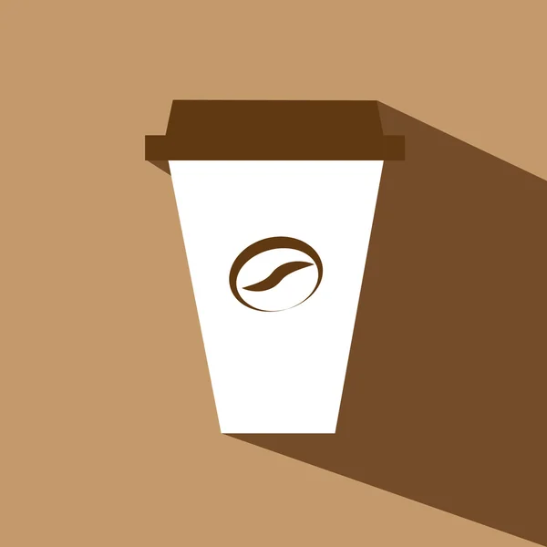 Kahve fincanı vektör simgesi — Stok Vektör