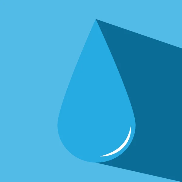 Icono de vector gota de agua — Vector de stock