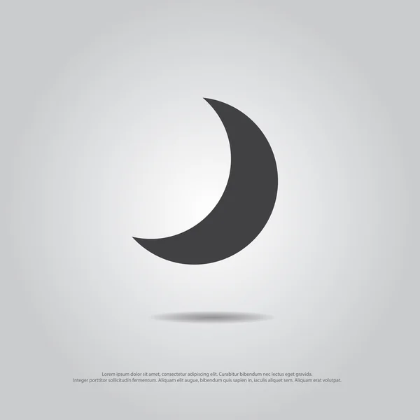 Icono del vector de luna — Archivo Imágenes Vectoriales