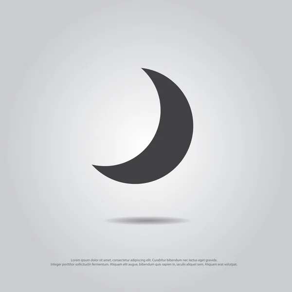 Icono del vector de luna — Vector de stock