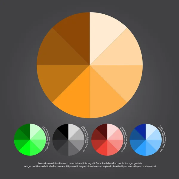 Gráfico Circular Vector — Vetor de Stock