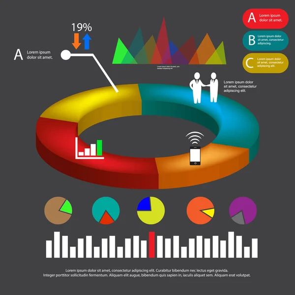 Concepto empresarial moderno Ilustración vectorial. se puede utilizar para la varita — Vector de stock