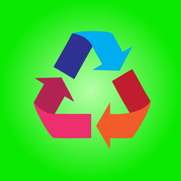 Zeichenvektor recyceln — Stockvektor