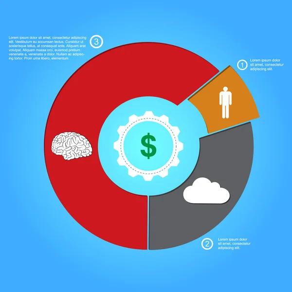 Concept d'entreprise moderne Illustration vectorielle. peut être utilisé pour wor — Image vectorielle