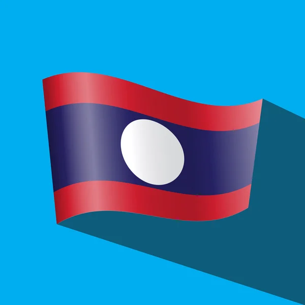 Lao vlag — Stockvector