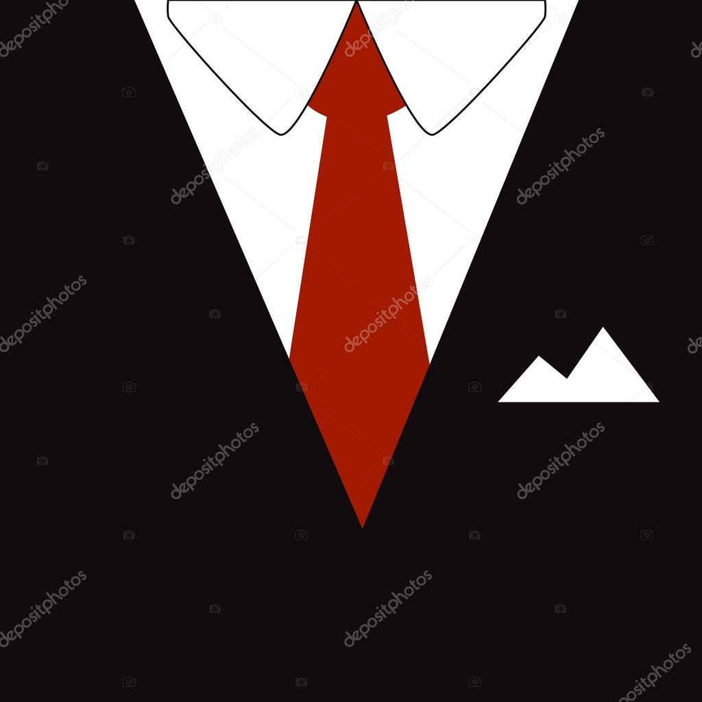 suit necktie vector icon