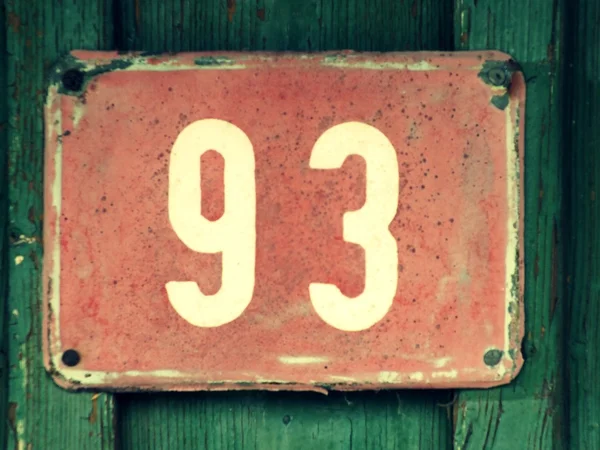 Old signs - house number