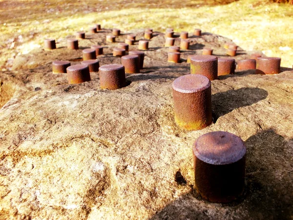 Detalj av en sten staty — Stockfoto