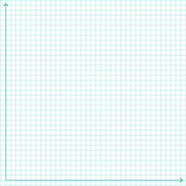 Gitterpapier. Mathematische Grafik. Kartesisches Koordinatensystem mit x-Achse, y-Achse. Quadratischer Hintergrund mit Farblinien. Geometrisches Muster für Schule, Bildung. Gefüttert blank auf transparentem Hintergrund — Stockvektor