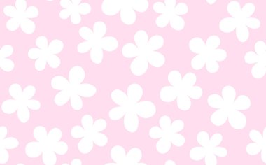 Çiçeksiz, el çizimi renkli çiçekler. Tatlı yaz geçmişi. Modern çiçek kompozisyonları. Duvar kağıdı, poster, kart, kumaş ve tekstil için moda vektör stoku çizimi