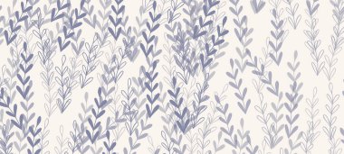 Gri egzotik yapraklı çiçek web afişi. Doğa konsepti tasarımı. Yaz dallı modern çiçek kompozisyonları. Ekoloji, natura, çevre teması üzerine vektör illüstrasyonu