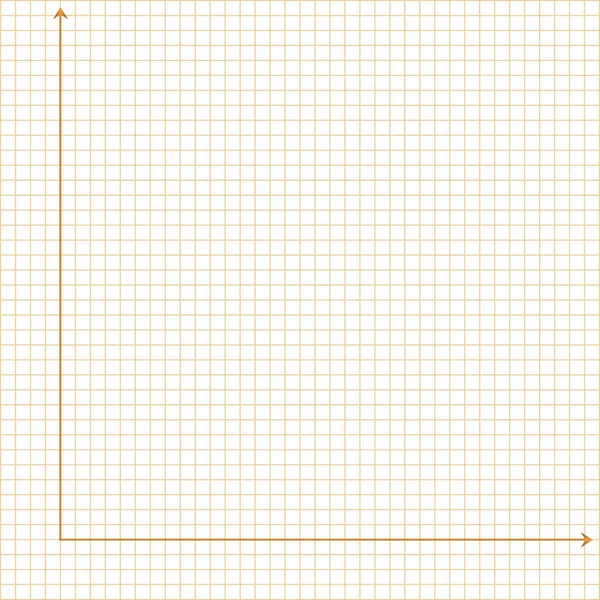 Gitterpapier. Mathematische Grafik. Kartesisches Koordinatensystem mit x-Achse, y-Achse. Quadratischer Hintergrund mit Farblinien. Geometrisches Muster für Schule, Bildung. Gefüttert blank auf transparentem Hintergrund — Stockvektor