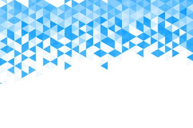 Çokgen mavi mozaik arka plan. Soyut düşük poli vektör çizimi. Üçgen desen, kopyala uzayı. Poster, pankart, el ilanı üçgenli geometrik iş tasarımı