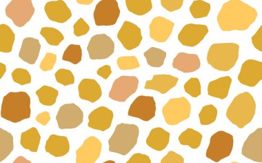 Soyut modern zürafa kusursuz desen. Hayvanlar modaya uygun arka plan. Baskı, kart, kartpostal, kumaş ve tekstil için renkli dekoratif vektör çizimi. Modern stilize cilt süsü