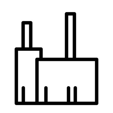 Ev vektör simgesi. Silüet siyah ana hat sembolü inşa ediliyor. İzole vektör çizimi. Moda tarzı tasarımı