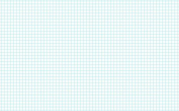 Grafický papír. Tisknutelný čtvercový mřížkový papír s vodorovnými liniemi barvy. Geometrické zázemí pro školu, textury, zápisník, deník. Realistický obrys papíru prázdné velikosti obrácení A5 — Stockový vektor