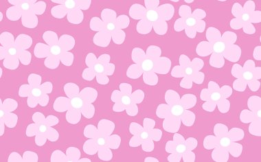 Çiçeksiz, el çizimi renkli çiçekler. Tatlı yaz geçmişi. Modern çiçek kompozisyonları. Duvar kağıdı, poster, kart, kumaş ve tekstil için moda vektör stoku çizimi