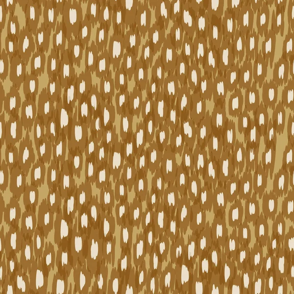 Abstrakcyjny nowoczesny bezszwowy wzór lamparta. Zwierzęta modne tło. Beżowy i brązowy wektor dekoracyjny ilustracja do druku, karta, pocztówka, tkanina, tekstylia. Nowoczesna ozdoba stylizowanej skóry — Wektor stockowy