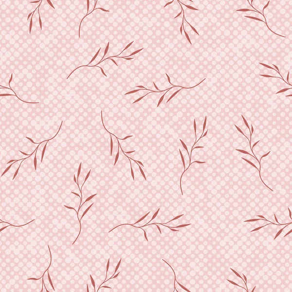 Floral sans couture avec des feuilles de couleur dessinées à la main. Joli fond d'automne. Branches beiges tropicales. compositions florales modernes. Illustration vectorielle de mode pour papier peint, affiche, carte, tissu, textile. — Image vectorielle