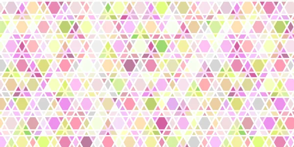 Meerhoekige regenboog mozaïek achtergrond. Abstracte laag poly vector illustratie. Driehoekig patroon in halve toon stijl. Model geometrisch bedrijfsontwerp met driehoek voor poster, banner, kaart, flye — Stockvector