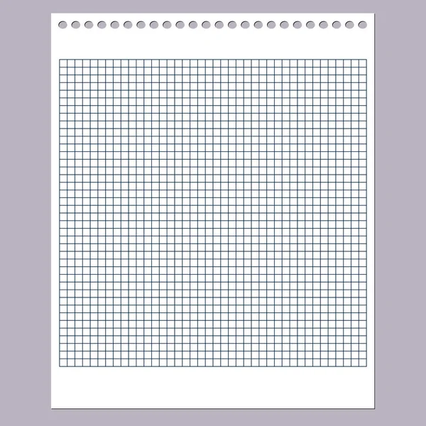 Grid papier. Abstract kwadraat achtergrond met kleurgrafiek. Geometrische patroon voor school, behang, texturen, notebook. blanco gelinieerd op transparante achtergrond — Stockvector