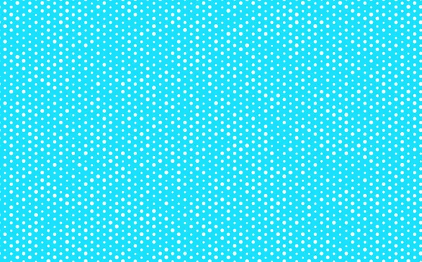 Abstrakte Hand übertönt Tupfen Hintergrund. Blau gepunktetes, nahtloses Muster mit weißen Kreisen. Vorlagendesign für Einladung, Plakat, Karte, Flyer, Textil, Stoff — Stockvektor