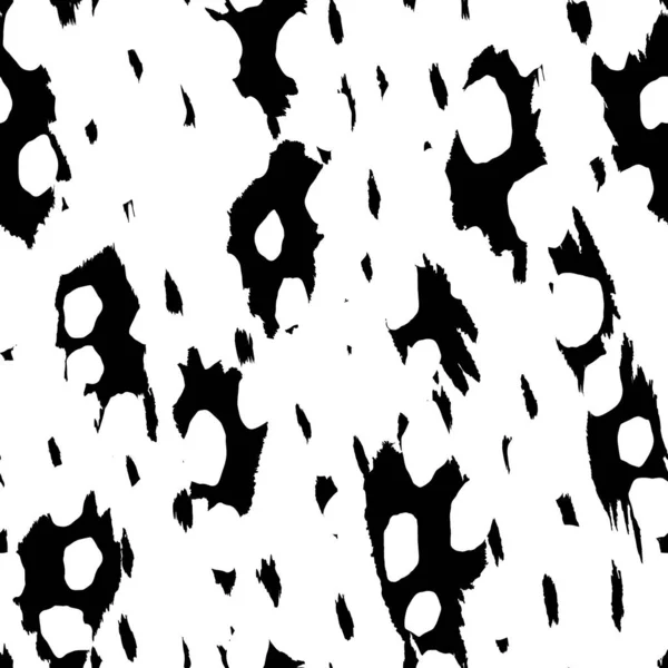 Patrón moderno sin costuras de leopardo abstracto. Animales de fondo de moda. Ilustración vectorial decorativa en blanco y negro para impresión, tarjeta postal, tela, textil. Adorno moderno de piel estilizada — Vector de stock