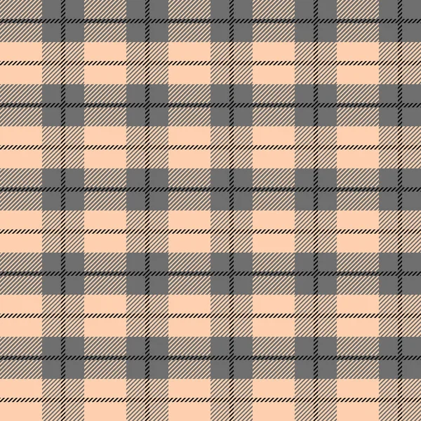 Beige και BLACK Scotland ύφασμα χωρίς ραφή μοτίβο. Ύφασμα υφή ελέγξτε tartan καρό. Αφηρημένο γεωμετρικό υπόβαθρο για ύφασμα, κάρτα, ύφασμα. Μονόχρωμη γραφιστική σχεδίαση. Μοντέρνο τετράγωνο στολίδι. — Διανυσματικό Αρχείο