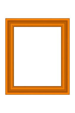 Tasarımınız için kare şeklinde altın renkli ahşap çerçeve. Klasik kılıf. Mesaj için yer. Tablolar ya da fotoğraflar için antika altın, güzel dikdörtgen çerçeveler. Şablon vektör illüstrasyonu