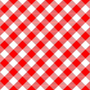 Kırmızı ve beyaz İskoçya tekstil deseni. Kumaş dokusu tartan ekoseli. Kumaş, kart ve kumaş için soyut geometrik arkaplan. Monokrom grafik yinelenen tasarım. Modern kare süs