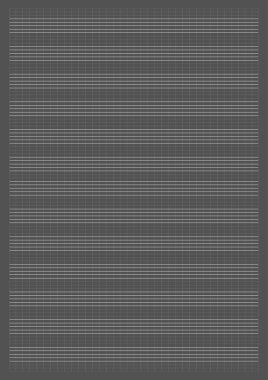 Grafik kağıdı. Renkli arkaplanı olan yazdırılabilir ızgara kağıdı. Personeli olan boş bir nota kağıdı. Bileşim, eğitim ve okul için geometrik model. Gerçekçi kağıdın boş boyutu A4