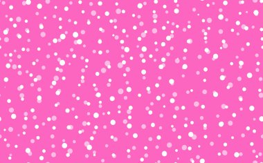 Soyut el boğma polka noktaları arka plan. Pembe noktalı, beyaz daireli, pürüzsüz desen. Davetiye, poster, kart, el ilanı, tekstil, kumaş için şablon tasarımı