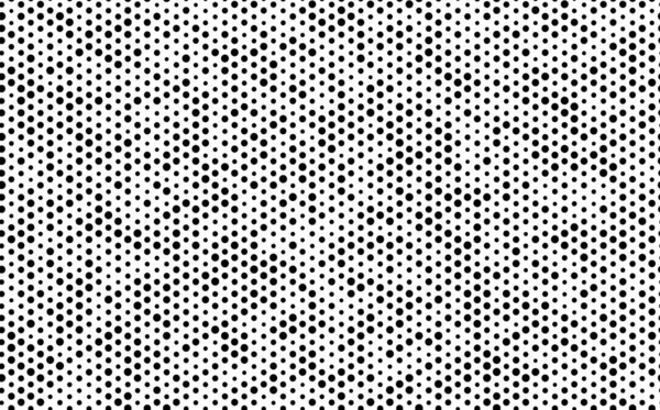 Abstrakte Mode mit monochromen Tupfen Hintergrund. Schwarz-weißes nahtloses Muster mit strukturierten Kreisen. Vorlage für Einladungen, Plakate, Karten, Flyer, Banner, Textilien, Stoffe. Halbtonkarte — Stockvektor