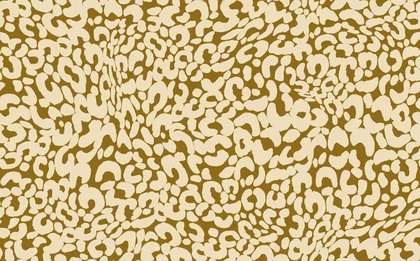 Padrão sem costura de leopardo moderno abstrato. Animais de fundo na moda. Ilustração de estoque de vetor decorativo branco e marrom para impressão, cartão, cartão postal, tecido, têxtil. Ornamento moderno de pele estilizada —  Vetores de Stock