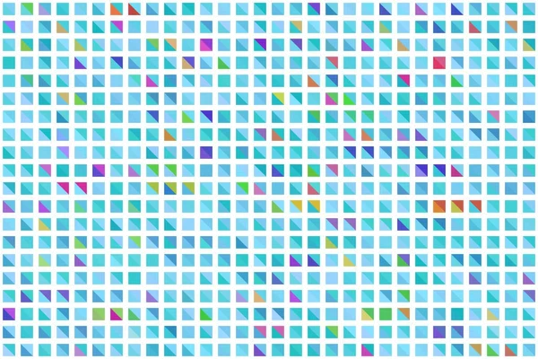Polygonaal blauw mozaïek achtergrond. Abstracte laag poly vector illustratie. Driehoekig patroon, kopieer ruimte. Sjabloon geometrische zakelijke ontwerp met driehoek voor poster, banner, kaart, flyer — Stockvector