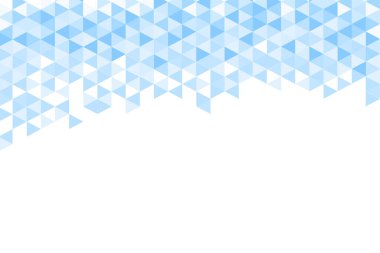 Çokgen mavi mozaik arka plan. Soyut düşük poli vektör çizimi. Üçgen desen, kopyala uzayı. Poster, pankart, el ilanı üçgenli geometrik iş tasarımı