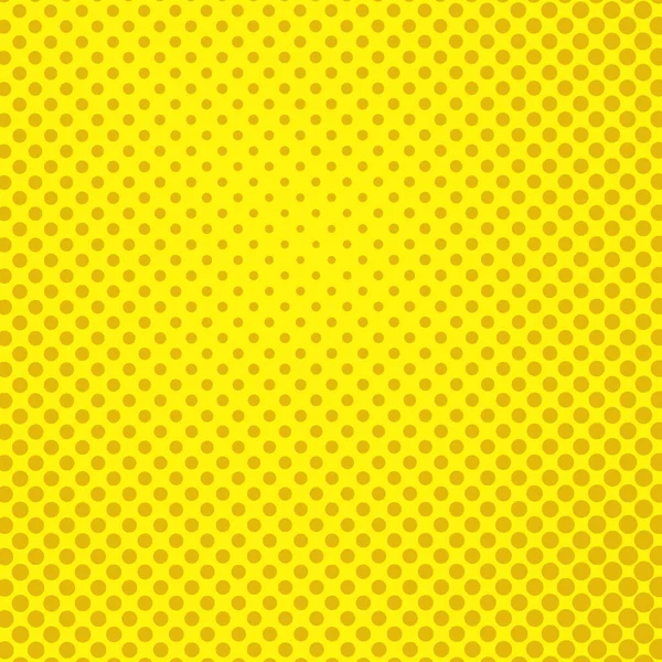 Pop Art Colory çizgi roman kapağı. Puantiyeli sarı arka plan. Çizgi film komik noktalı retro desen. Vektör yarım ton çizimi. Poster, kart, el ilanı için şablon tasarımı