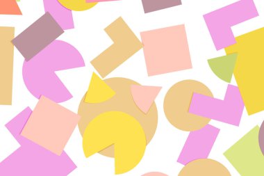 Not defteri kağıdı, kitap broşürleri, kitap, dergi, baskı için fütürist kapak tasarımı. Çoklu renk elementleri olan geometrik soyut arkaplan. Şekilli renkli desen