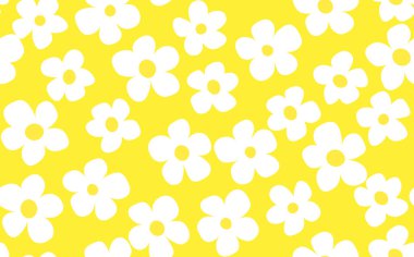 Çiçeksiz, el çizimi renkli çiçekler. Tatlı yaz geçmişi. Modern çiçek kompozisyonları. Duvar kağıdı, poster, kart, kumaş ve tekstil için moda vektör stoku çizimi