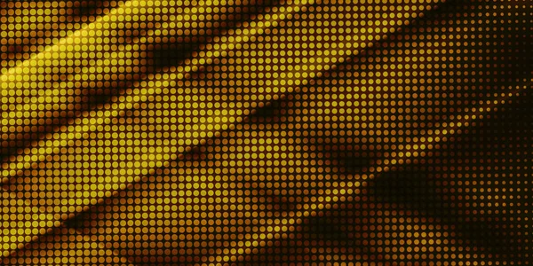 W stylu lat 90-tych. Kreatywna ilustracja w stylu półtonowym ze złotym gradientem. Abstrakcyjne kolorowe geometryczne tło. Wzór tapety, strona internetowa, tekstury — Wektor stockowy