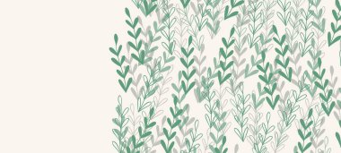 Renkli egzotik yapraklı çiçek web afişi. Doğa konsepti tasarımı. Yaz dallı modern çiçek kompozisyonları. Ekoloji, natura, çevre teması üzerine vektör illüstrasyonu