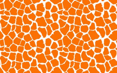 Soyut modern zürafa kusursuz desen. Hayvanlar modaya uygun arka plan. Baskı, kart, kartpostal, kumaş ve tekstil için renkli dekoratif vektör çizimi. Modern stilize cilt süsü