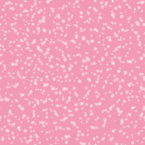 Абстрактний ручний потоплений фон з крапок. Рожевий пунктирний безшовний візерунок з білими колами. Дизайн шаблону для запрошення, плаката, карти, флаєра, текстилю, тканини — стоковий вектор