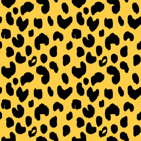 Abstract modern leopard seamless pattern. Animals trendy background. Color decorative vector stock illustration for print, card, postcard, fabric, textile. Modern ornament of stylized skin — 图库矢量图片