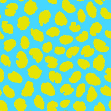 Soyut modern leopar pürüzsüz desen. Hayvanlar modaya uygun arka plan. Baskı, kart, kartpostal, kumaş ve tekstil için renk dekoratif vektör çizimi. Modern stilize cilt süsü